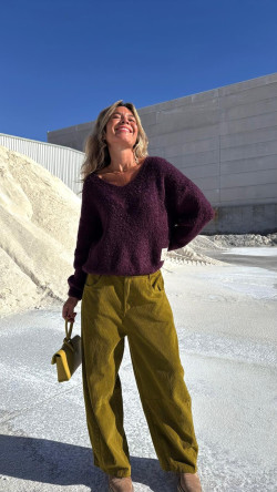 OLIVA  pantalón pana