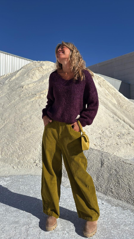 OLIVA  pantalón pana