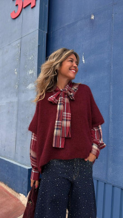 PASTOR jersey burdeos