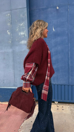 PASTOR jersey burdeos