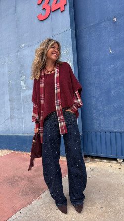 PASTOR jersey burdeos