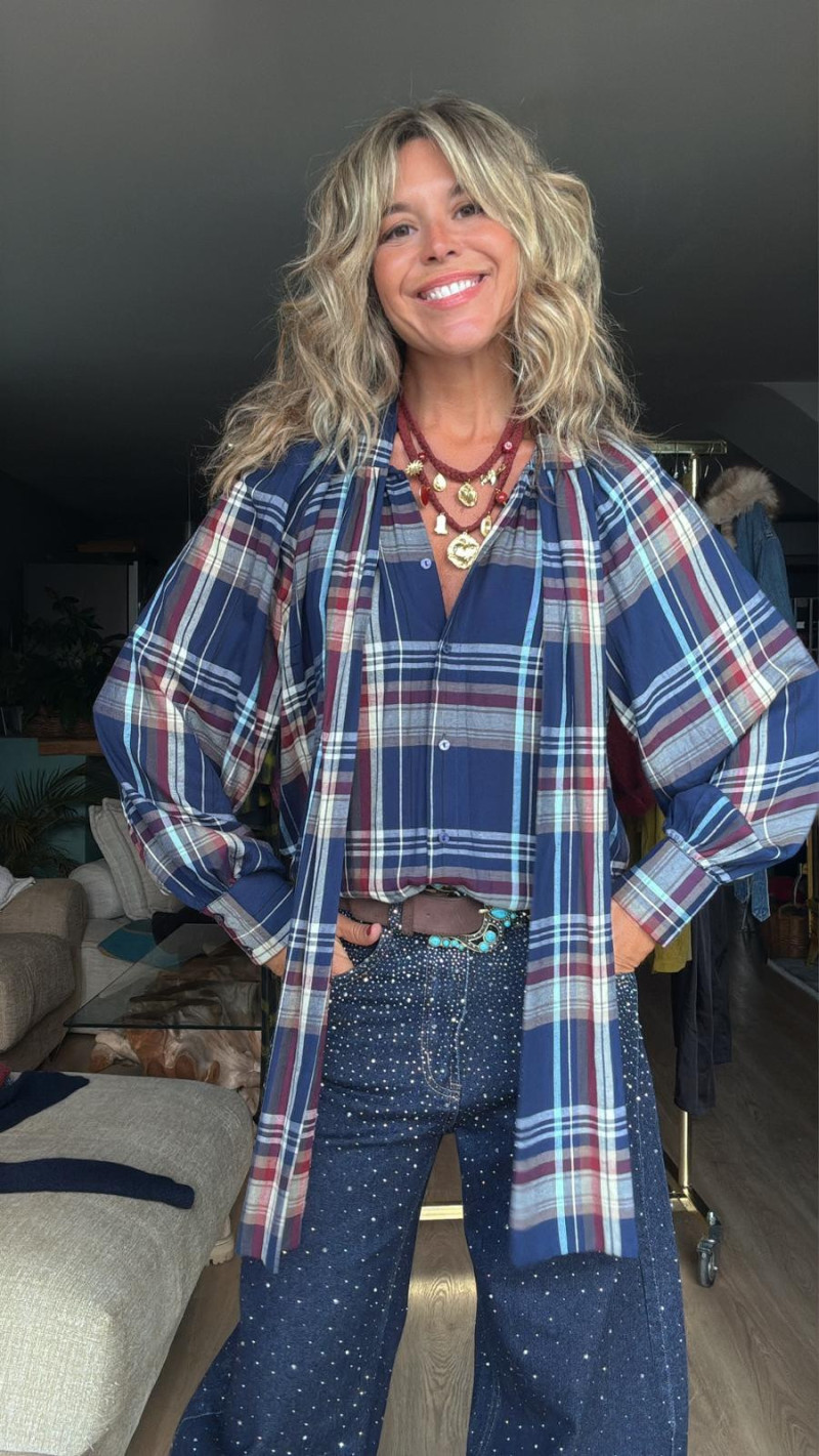 CHARLIE camisa cuadro azul