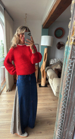 RUBY azul, falda vaquera