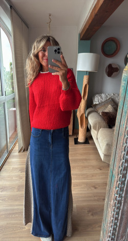 RUBY azul, falda vaquera