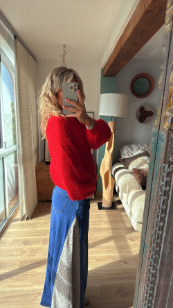 RUBY azul, falda vaquera