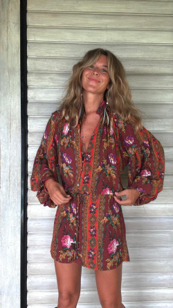 JANDULA burdeos, vestido corto