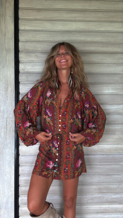 JANDULA burdeos, vestido corto