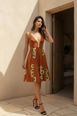 CANARIAS palmeras, vestido corto