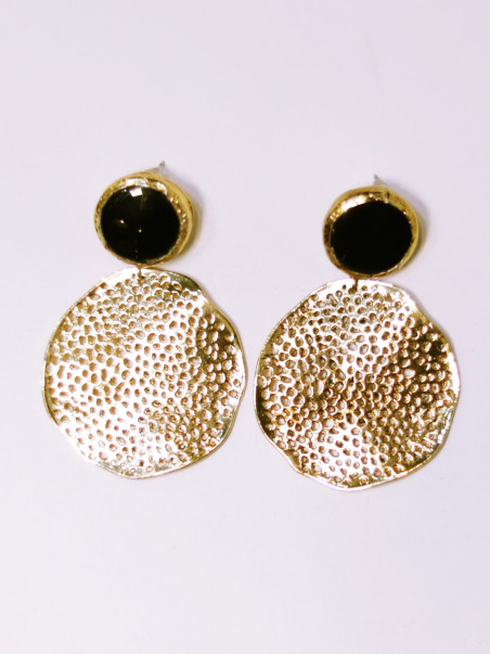 LORETO negros, pendientes