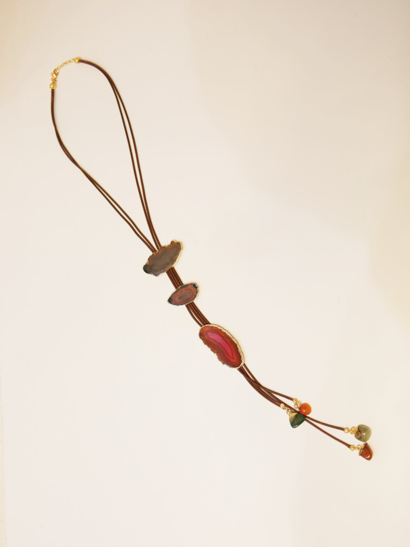 CENIZA, colgante de piedras