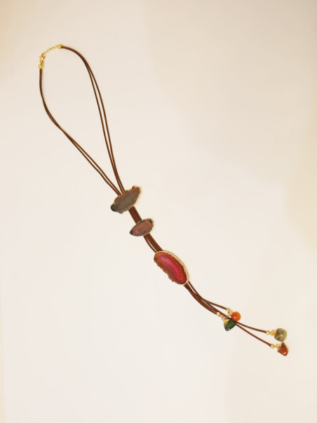 CENIZA, colgante de piedras