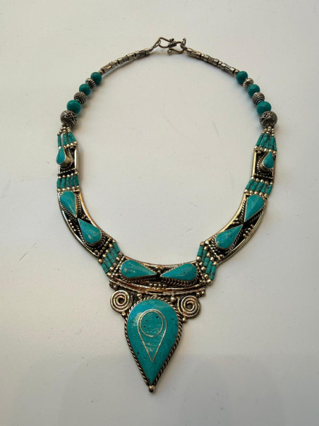 CENTE collar acero plata