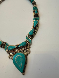 CENTE collar acero plata