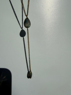 LABRADORITA Colgante lágrima