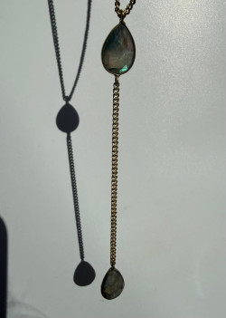 LABRADORITA Colgante lágrima