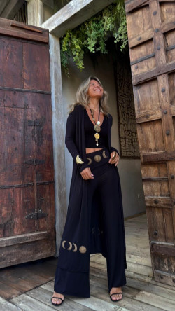 ZENO chaqueta, negra/dorada