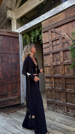 ZENO chaqueta, negra/dorada