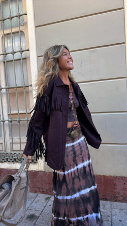 TULIPAN falda, tie rosa viejo