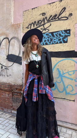 BASTIAN negro, vestido largo