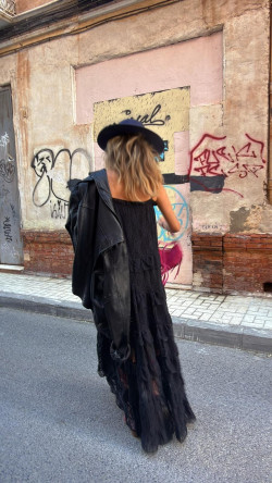 BASTIAN negro, vestido largo