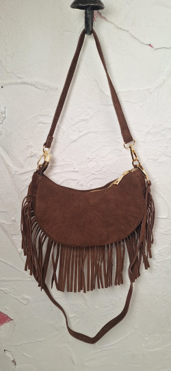 MALU marrón, bolso ante