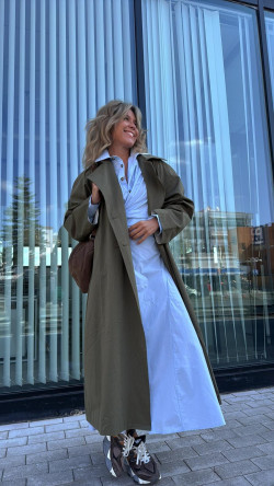 KALY gabardina, kaki