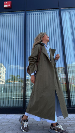 KALY gabardina, kaki