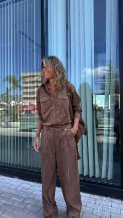 FLOR pantalón, taupe