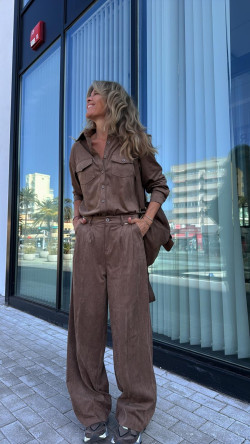 FLOR pantalón, taupe