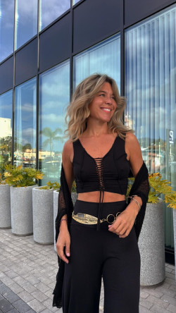 RUNAR top tirantes, negro