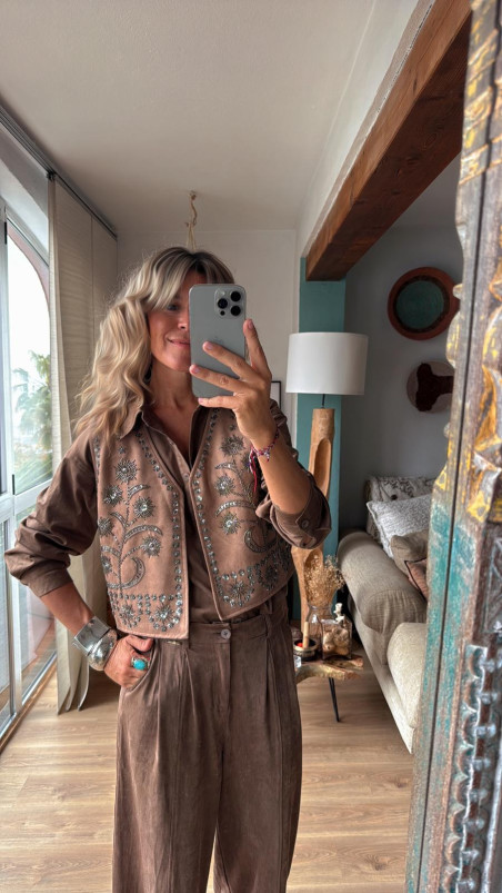 SORELA chaleco camel