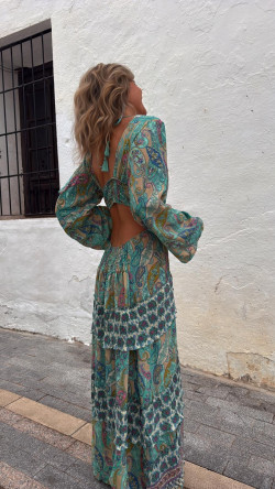 MONTANO vestido anilla, pasley verde agua