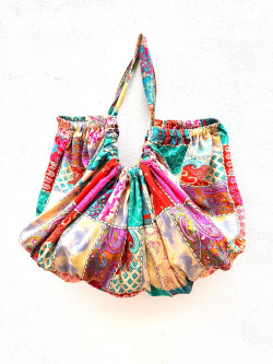 DIYA, Bolso baggy estampado patcwork