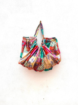 DIYA, Bolso baggy estampado patcwork
