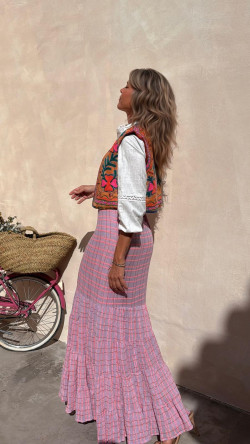 LOLAI falda larga, lila