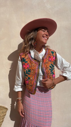 LOLAI falda larga, lila