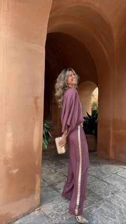 KENAN pantalón, rosa viejo