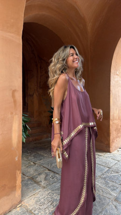 EITAN pantalón balinés, rosa viejo