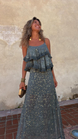 MANZO top tirantes, verde inglés