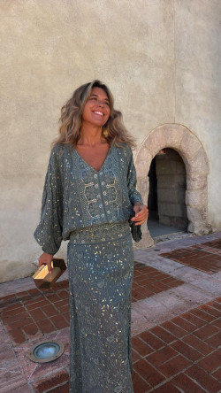 FAUSTO blusa, verde inglés