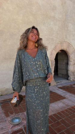 FAUSTO blusa, verde inglés