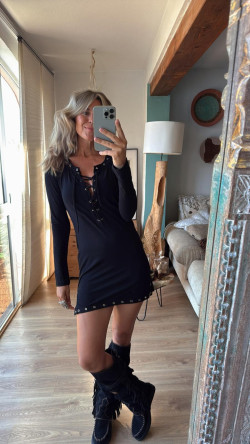 NAIRA negro, vestido corto