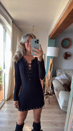 NAIRA negro, vestido corto