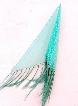 JEZABEL, pañoleta verde agua