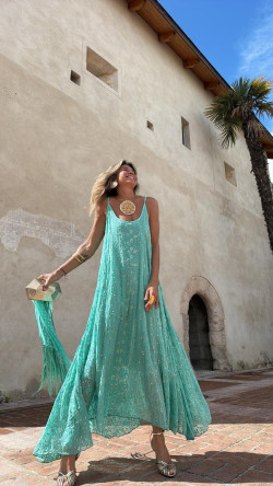 JEZABEL, pañoleta verde agua