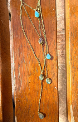 AGUAMARINA Colgante lágrima