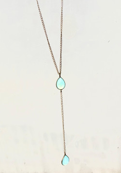 AGUAMARINA Colgante lágrima