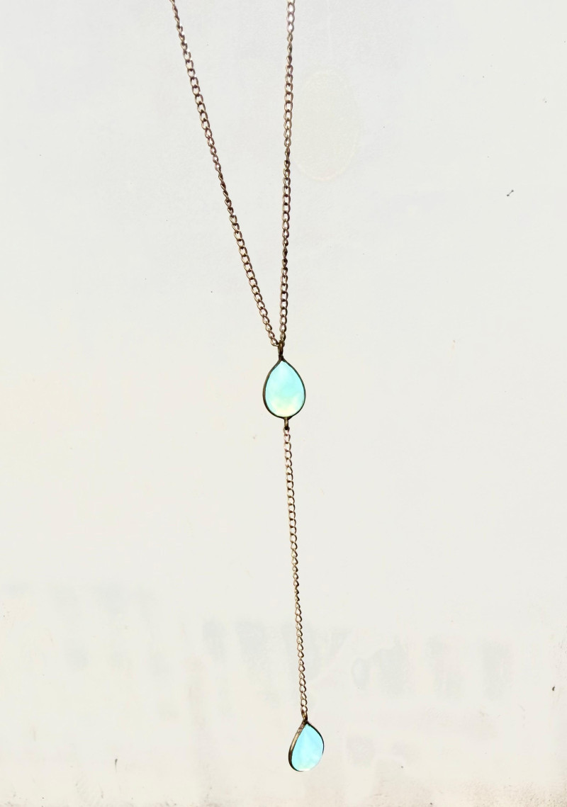 AGUAMARINA Colgante lágrima