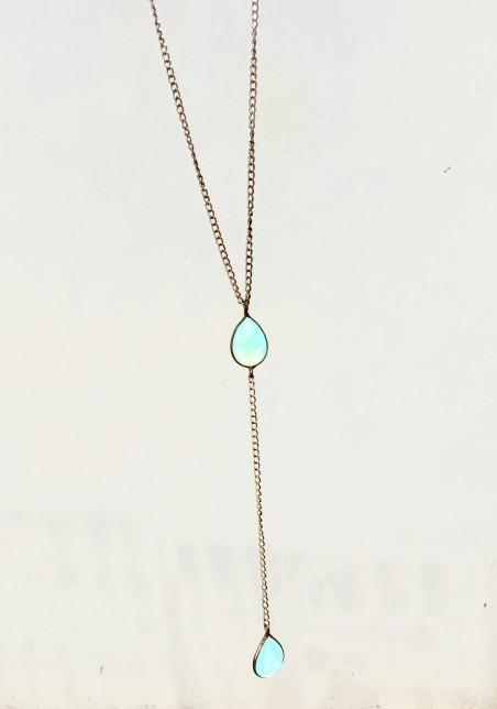 AGUAMARINA Colgante lágrima