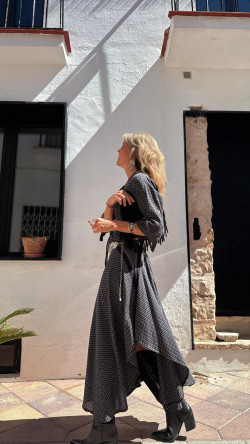 ROMEROS falda, negra/gris